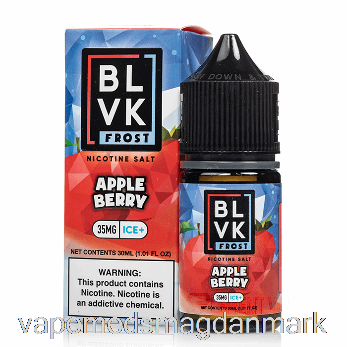 Vape Uden Nikotin æblebær - Blvk Frostsalte - 30ml 50mg